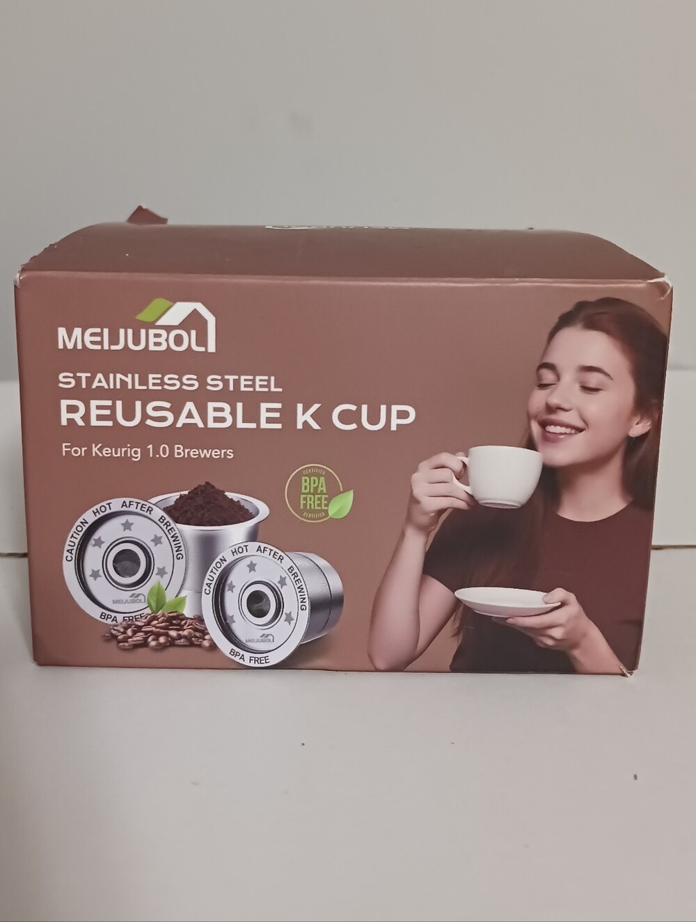 4 Stainless Steel Reusable K Cups for Keurig - MEIJUBOL New